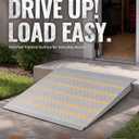 2" to 6" H Rise Adjustable Door Threshold Ramp for Elderly Wheelchairs