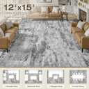 12x15 Area Rugs for Living Room, Washable 12x15 Rug Large Low Pile