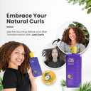 Herbishh Just Curls Shampoo For Curly Hair With Coconut Oil (16.91 Fl Oz), Hydrating & Moisturizing Formula For Wavy, Coily, Curly Hair, Detangling, Vegan Curl Enhancing Shampoo Para Cabello Rizado