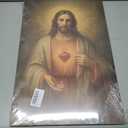 Sacred Heart of Jesus Wall Art Christian Jesus Divine Mercy Portrait Picture Painting Wall Decor Poster Print Artwork for Bedroom Office Living Room Home Decoration