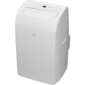 LG 10,200 BTU (DOE) / 14,000 BTU (ASHRAE) Smart Portable Air Conditioner, Cools 450 Sq.Ft. (18' x 25' room size),Smartphone & Voice Control works with LG ThinQ, Amazon Alexa and Hey Google, 115V (Bright White)