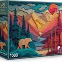 Bear Country (#8)  1000 Piece Jigsaw Puzzle for Adults | Premium European Blue Board | Satin Low-Glare Finish | Ribbon Cut | Bonus Poster | Display-Worthy Box | Printed in USA | Final Piece Puzzles