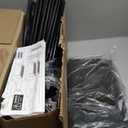 Calmootey 9 Tier Shoe Rack Organizer, Portable Shoe Shelf with Nonwoven Fabric Cover for Closet Hallway, Bedroom, Entryway, Grey