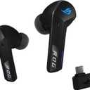 ASUS ROG Cetra True Wireless SpeedNova Gaming Earbuds Dual-Mode (BT, 2.4GHz), Dirac Opteo, Bone-Conduction AI Mic, Adaptive ANC, 46Hr Battery, for PC, PS5, PS4, Switch, Mobile, ROG Ally/X - Black