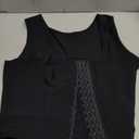 Mens Hide Gynecomastia Corset Vest Adjustable Compression Chest Binder for Men to Hide Moobs (X-Large, Black)