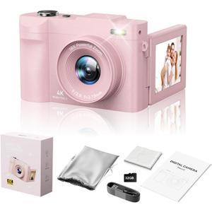 4K Digital Camera, Pink