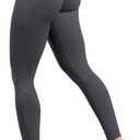 OQQ Workout Leggings for Women Seamless Scrunch Tights Tummy Control Impact Girl Activewear Yoga Pants  (Medium, Darkgrey)