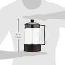 Bodum 51oz Brazil French Press Coffee Maker, High-Heat Borosilicate Glass, Black - Made in Portugal