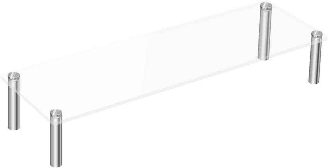 Acrylic Riser, Display Stand Clear Shelf for Cupcake Food Desserts Holder Cosmetic Products Tabletop Use and More (Small) (1-Piece)