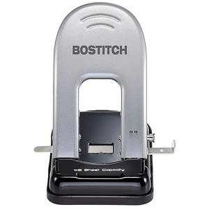 Bostitch Office Indulge 40 Reduced Effort 2-Hole Punch, 40 Sheets, Silver (2340)