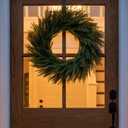 Norfolk Pine Easter Wreath 26 Inch - Real Touch Artificial Garland for Front Door, Mantel, Holiday Decor, Full & Fluffy Green PE Wreath for Easter Indoor Outdoor