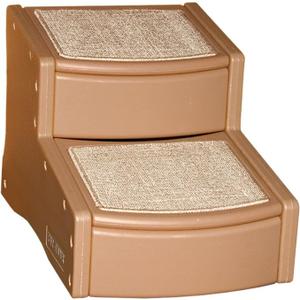 Pet Gear Easy Step II Pet Stairs, 2 Step for Cats/Dogs up to 75-pounds, Portable, Removable Washable Carpet Tread, No Tools Required 