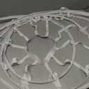 GRACEART Victorian Dress Pannier Hoop Skirt Bustle Cage Skirt (White, S)
