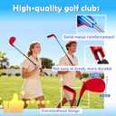 Ultimate 6 Holes Backyard Outdoor Golf Games with 2 Adjustable Clubs, Lawn Golf Game for Adults to Practice, Idea for Camping/Party/Beach