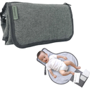Dreambaby Fold and Go Baby Changing Pad - Portable Diaper Changing Pad - Organizer Pockets, Cushioned, Foldable Changing Mat Fits in Diaper Bag for Easy On the Go Diaper Changing Pad, Great for Travel 