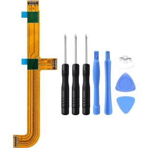 Ubrokeifixit Tab A9 Plus X215 Motherboard Mainboard Connector LCD Display Flex Cable Replacement for Samsung Galaxy Tab A9+ SM-X210 X215 X216 (Yellow-X215)
