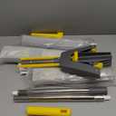 Sponge Mop,Masthome Roller Sponge Mop,Easy Self Squeeze Mop and Stainless Steel Handle,PVA Mops with 3 Absorbent Mop Refills for Home Use Tile Floor Bathroom Cleaning (Yellow-grey)