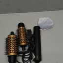 3 in 1 Rotating Hair Dryer Brush Spinning with Detachable Brush(2" & 1.5"),Negative Ionic Brush Blow Dryer 100-120V,3 Heats and 2 Speeds Rotating Hot Air Brush for Curling,Straight,Drying