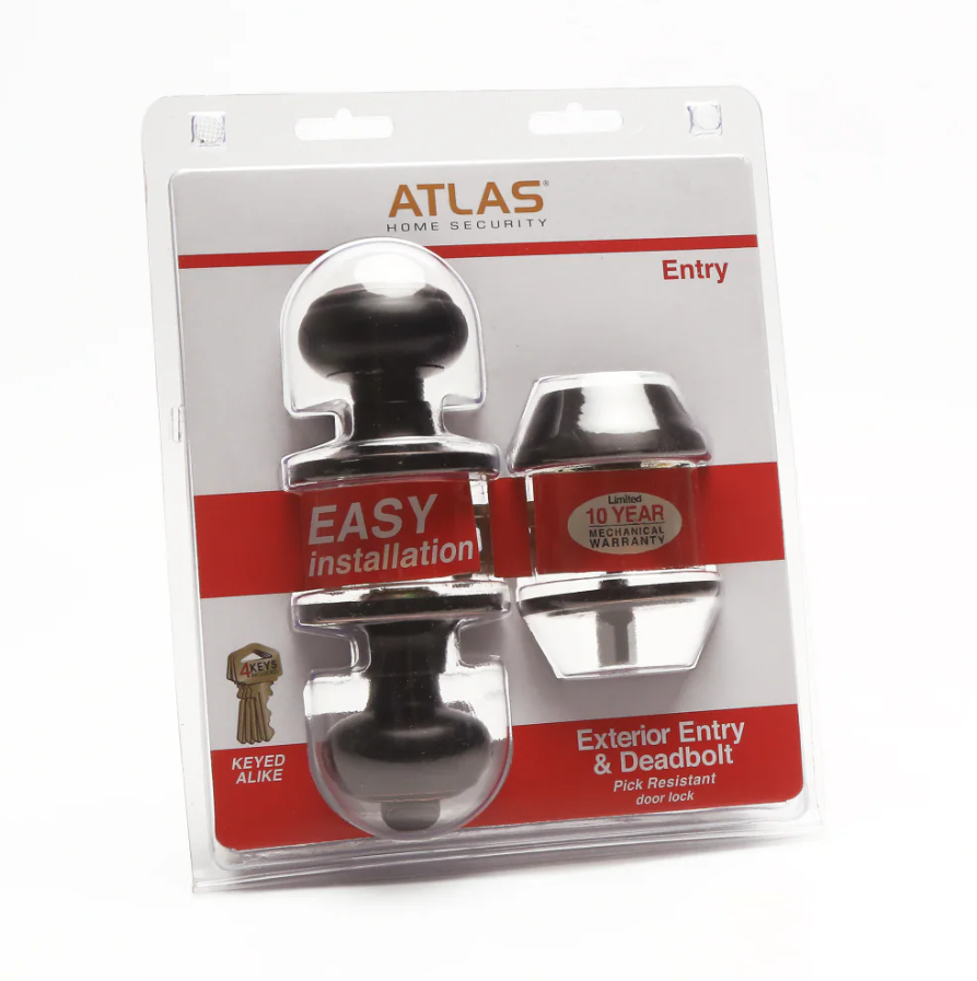 Atlas Exterior Entry and Deadbolt Combo Kit - Oil Rubbed Bronze