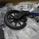 Medline Rollator Walker with Seat, Steel Rolling Walker with 6-inch Wheels Supports up to 350 lbs, Medical Walker, Blue