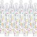 32 Pcs Wild Flower Bubble Wands Sweet Bubbles Party Favors for Adult Valentine Anniversaries Celebration Wedding Supplies Summer Activity Birthday Gifts Wedding Supplies