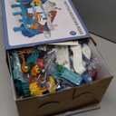 TEMI Boys Dinosaur Race Track Playset, Kids Car Garage Parking Adventure Toy with 10 Mini Cars, Educational Toy Ramp Playset for 3 4 5 7 8 Year Old Toddler Boys Preschool Girls