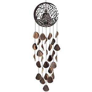 VP Home Shimmering Serenity Buddha Outdoor Garden Decor Wind Chime