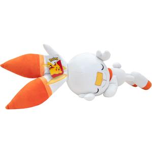 Pokmon 18" Sleeping Plush Scorbunny (White)