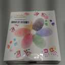 5"x4'' Large Ink Pad Washable Stamp Ink Pad for Baby Footprint Handprint with 30ml Premium Refill Ink (Red)