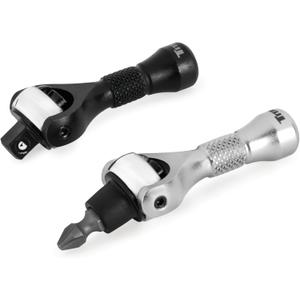 Titan 11332 2-Piece 1/4-Inch Drive x 2-1/4-Inch 90-Tooth Swivel Head Nano Ratchet and Ratcheting Bit Driver Set