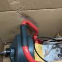 Drain Cleaner Machine 50Ft x 5/16 Inch, Electric Drain Auger Professional, Foot Switch with 6 Cutters, Glove, Drain Auger Cleaner Sewer Snake for 3/4 to 3 Inch Pipes