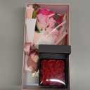 Rose Bouquet Rosas Eternas Preserved Rose Bouquet 18 Flower Bouquet with Beautiful Love Necklace, Unique Gift for Birthday, Valentine's Day, Mother's Day, Thanksgiving, Christmas, Anniversary (Pink and Red)