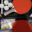 GoSports Mid-Size Table Tennis Game Set - Red or Blue - Indoor/Outdoor Portable Table Tennis Game with Net, 2 Table Tennis Paddles and 4 Balls