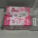 MEGAFUN Little Girls Beauty Hair Salon Toy Kit with Toy Hairdryer, Mirror & Other Accessories, Fashion Pretend Makeup Set for Kids