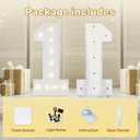 4FT 16 Marquee Numbers, Big 16 Light Up Numbers for 16th Birthday Decorations Warm Light Sweet 16 Party Decorations for Anniversary Party Decor
