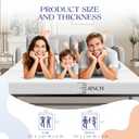 Srora 4 Inch Sofa Bed Mattress Replacement, Queen Size 72" x 59", CertiPUR-US Certified, Foldable Design with Breathable Removable Washable Cover for Sleeper Couch, RV, Guest Room