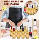 Tioncy 16 Pcs Empty Vanilla Extract Bottles for Homemade Vanilla Jar Glass Bottle with Cap, Shrink Band, Sticker DIY Crafts Wedding Gift Food Storage Canister for Bean(Multicolour,8.5 oz)