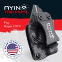 2 in 1 Concealed Carry Holster IWB OWB Right-Handed Holster, Made in USA, Optics Cut, Positive Adjustable Retention