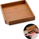 Puer Tea Box Pallet - Pu-erh Cake Essential Tool Pu'er Tea Cake Brick Breaking Tray Bamboo Case - Eco-Friendly Tea Set Square Pu'er Tea Tray Handmade Tea Gifts Boxes Kung Fu tea accessories