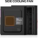 Zalman T6 ATX Mid Tower Computer PC Case, Pre-Installed 120mm Fan, 5.25 ODD, USB 3.0, Patterned Mesh Design, mATX ITX for Gaming Workstation, Black