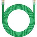 NECABLES CAT5E RJ11 Data Cable DSL Cable 15ft Heavy Duty High-Speed for DSL Modem UTP Compatible with ATT RJ11 6P4C Male to Male Green - 15 Feet