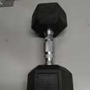 Amazon Basics Rubber Hex Dumbbell Hand Weight, 20 LB
