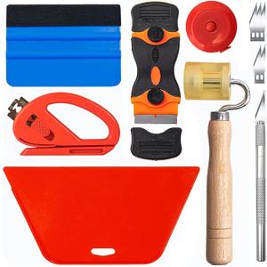 Art3d Wallpaper Smoothing Tool Kits, Multi-Function Smoothing Tool Set for Peel and Stick Contact Paper Vinyl Window Film Car Wrap (Practical Style H)