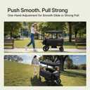 Stroller Wagon for Kids, One-Hand Adjustable Push/Pull Handle, Spacious Storage, 8"/12" All-Terrain Wheels, Canopy with Bug Net, Wagon Stroller for Daily Walks, Short Trips & Grocery Runs