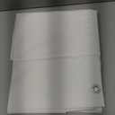 LOVE STORY 3' x6' White Waterproof Balcony Privacy Screen Cover - Opaque Fence Covering Privacy, 100% Polyester Fabric, UV Protection Shield for Apartment Railing,Outdoor Patio, Deck, Porch