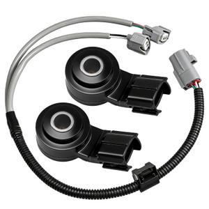 Knock Sensor and Harness Kit Compatible with Toyota 4Runner Avalon Camry Corolla Highlander Matrix Sequoia Sienna Tacoma Tacoma Venza Tundra Yaris Lexus ES330 GS430 GX470 Replace#: 89615-B6010