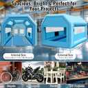 LVAOSTT Paint Booth 12.5x10x10FT Inflatable Paint Booth Portable Spray Booth Tent with Blower Air Filter System for DIY Spray Car Truck Motorcycle Garage Furniture Part Painting