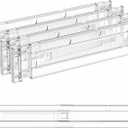 Yieach 4 Pack 3.2 Inch Shallow Acrylic Drawer Dividers for Clothes,Expandable Deep Dresser Dividers From 15 to 21'',Adjustable Drawer Separators for Dresser,Nursery and Baby Clothing,Sock,Underwear