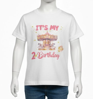 Carnival Carousel Circus Birthday Girl Party Matching Group T-Shirt 3T