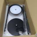 Rechargeable Floor Lamp for Indoor/Outdoor, Cordless Tall Standing Lamp with 3 Color Temps & Dimmable, IP43 Waterproof, Adjustable Height 16-59 Inch, LED Floor Lamp for Living Room, Patio(2 Pack) (Black)